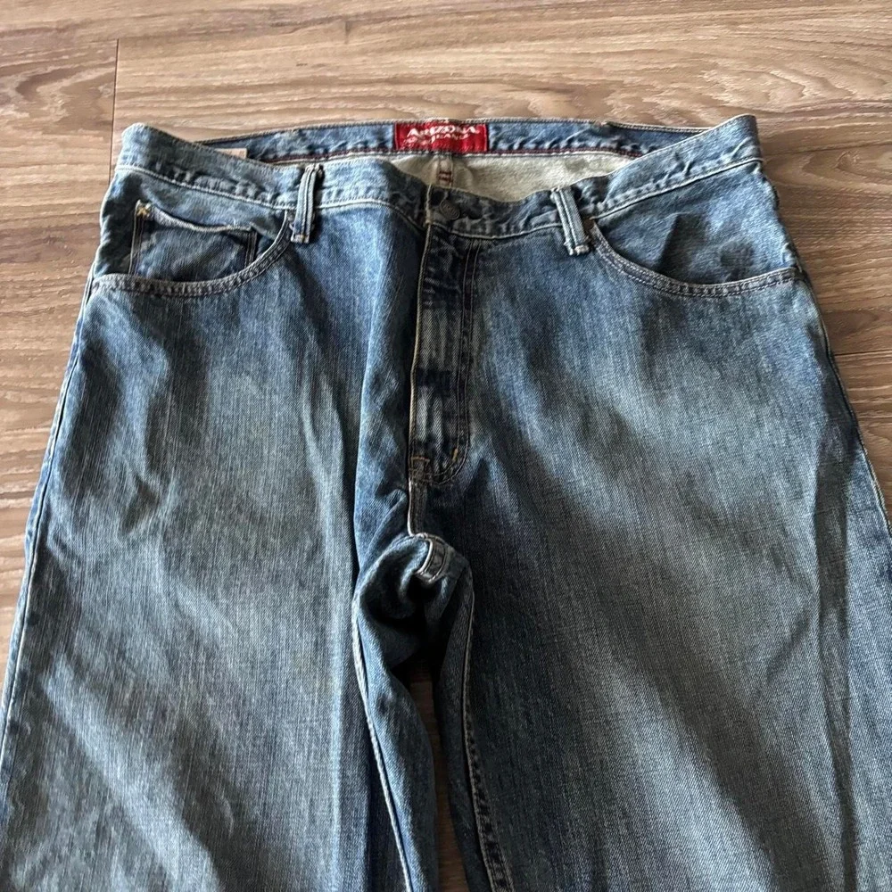 Vintage Y2K/2000s Baggy Dark Wash Skater Grunge Denim Jeans! 38x30